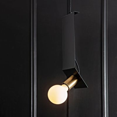 John Beck Steel You Mini Pendant Light - Color: Black - JBSL-YOU-PEND-BLK