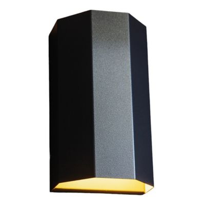 John Beck Steel Hex Wall Sconce - Color: Black - Size: 2 light - JBSL-HEX-S