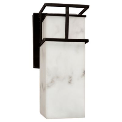 Justice Design Group LumenAria Structure Outdoor Wall Sconce - Color: Black