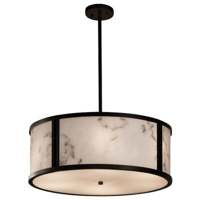 Justice Design Group LumenAria Tribeca Drum Pendant Light - Color: Multico