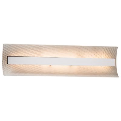 Justice Design Group Fusion Contour Linear LED Vanity Light - Color: White