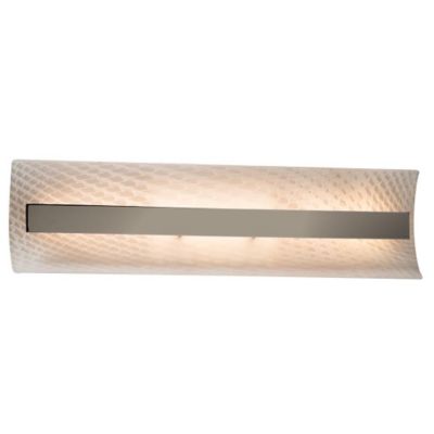 Justice Design Group Fusion Contour Linear LED Vanity Light - Color: White