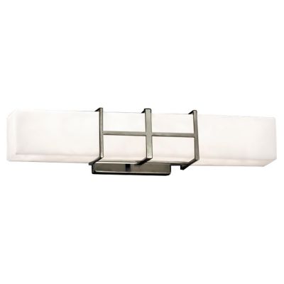 Justice Design Group Fusion Structure Linear LED Vanity Light - Color: Whit