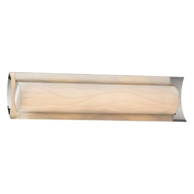 Justice Design Group Porcelina Lineate LED Vanity Light - Color: White - S