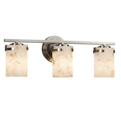 Alabaster Rocks! Atlas 3-Light Bath Bar
