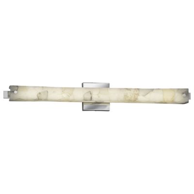 Justice Design Group Alabaster Rocks Edge Vanity Light - Color: Chrome - S