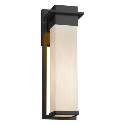 Justice Design Group Clouds Pacific Outdoor Wall Sconce - Color: Black - Si