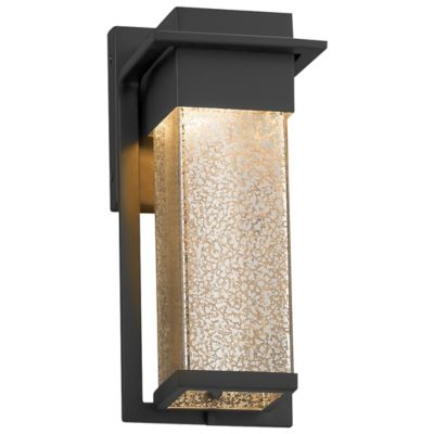 Justice Design Group Fusion Pacific Outdoor Wall Sconce - Color: Black - Si