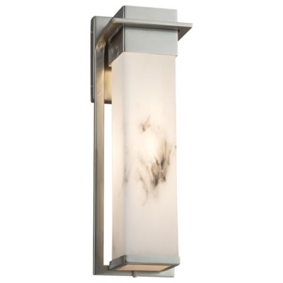 Justice Design Group LumenAria Pacific Outdoor Wall Sconce - Color: Nickel 