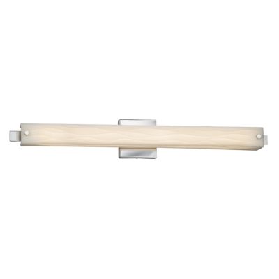 Justice Design Group Porcelina Edge Vanity Light - Color: White - Size: 31