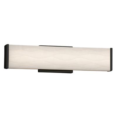 Justice Design Group Porcelina Latitude Vanity Light - Color: Black - Size