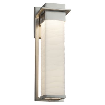 Justice Design Group Porcelina Pacific Outdoor Wall Sconce - Color: Grey - 