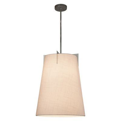 Justice Design Group Textile Midtown Tapered Drum Pendant Light - Color: Gr