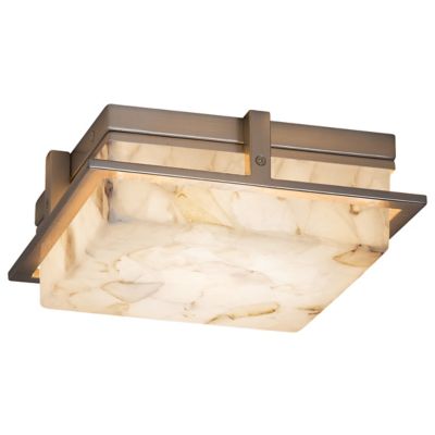 Alabaster Rocks! Avalon Small LED Outdoor/Indoor Flushmount