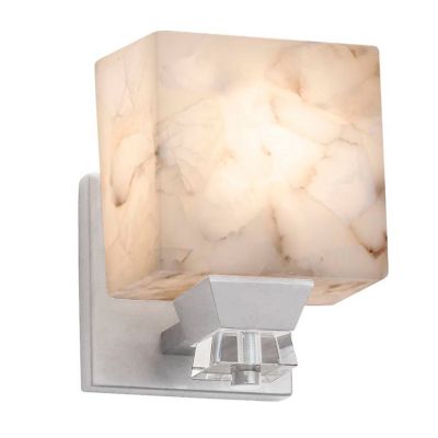 Justice Design Group Alabaster Rocks Ardent Wall Sconce - Color: Polished C