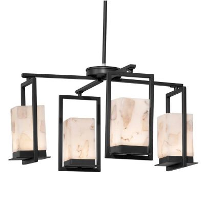 Justice Design Group Alabaster Rocks Laguna LED Outdoor Chandelier - Color: