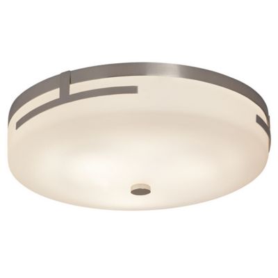 Justice Design Group Fusion Atlas LED Round Flushmount Light - Color: Silve