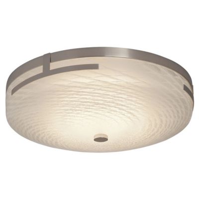 Justice Design Group Fusion Atlas LED Round Flushmount Light - Color: Silve