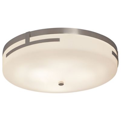 Justice Design Group Fusion Atlas LED Round Flushmount Light - Color: Silve