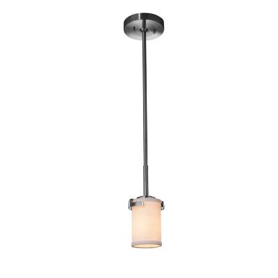 Justice Design Group Textile Atlas Mini Pendant Light - Color: Silver - FAB