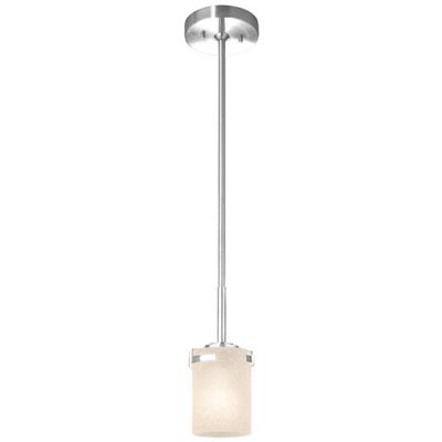 Justice Design Group Fusion Atlas Mini Pendant Light - Color: Chrome - Size