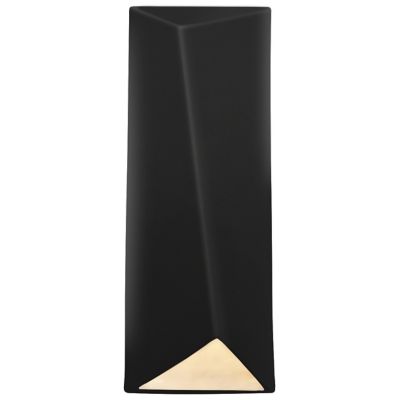 Justice Design Group Ambiance Diagonal Rectangle Closed Top LED Wall Sconce