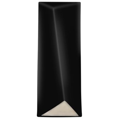 Justice Design Group Ambiance Diagonal Rectangle Closed Top LED Wall Sconce