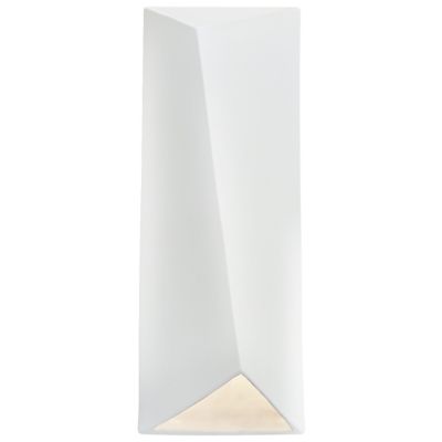 Justice Design Group Ambiance Diagonal Rectangle Closed Top LED Wall Sconce