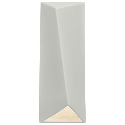 Justice Design Group Ambiance Diagonal Rectangle Closed Top LED Wall Sconce