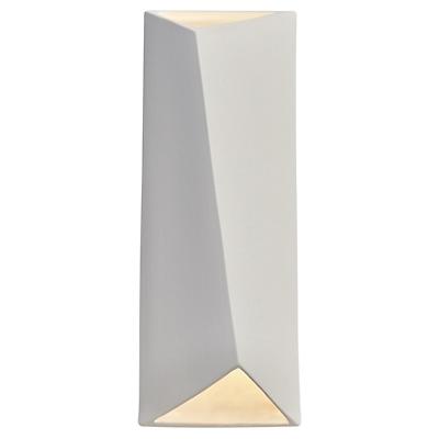 Ambiance Diagonal Rectangle Open Top and Bottom LED Wall Sconce