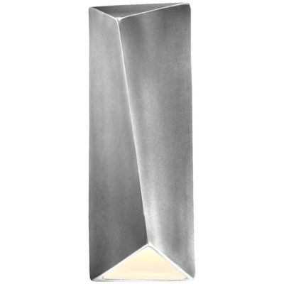 Justice Design Group Ambiance Diagonal Rectangle Closed Top Outdoor LED Wal