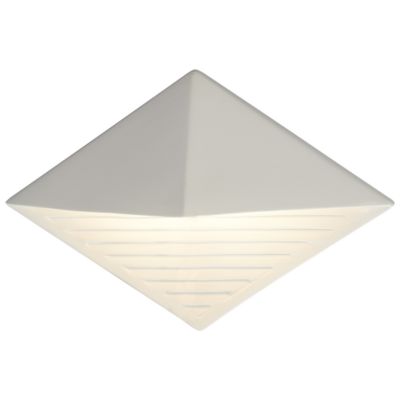 Justice Design Group Ambiance Diamond LED Wall Sconce - Color: Black - CER-