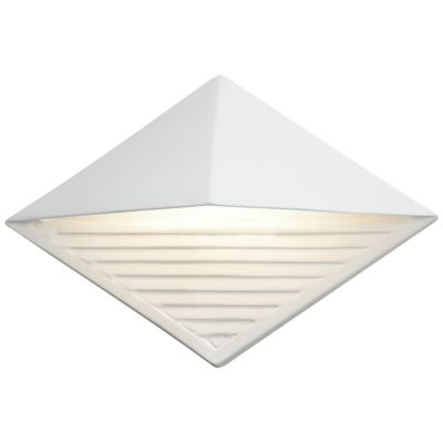 Justice Design Group Ambiance Diamond LED Wall Sconce - Color: White - CER-