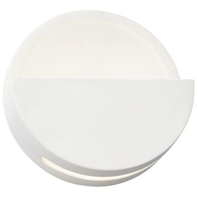 Justice Design Group Ambiance Dome Open Top LED Wall Sconce - Color: White 