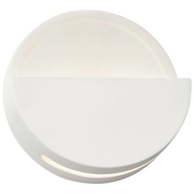 Justice Design Group Ambiance Dome Open Top LED Wall Sconce - Color: White 