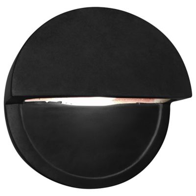 Justice Design Group Ceramics ADA Dome Outdoor LED Wall Sconce - Color: Glo