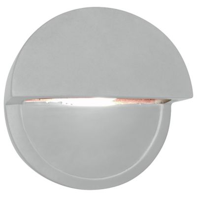 Justice Design Group Ceramics ADA Dome Outdoor LED Wall Sconce - Color: Glo