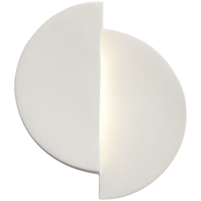 Justice Design Group Ambiance Offset Circle LED Wall Sconce - Color: Matte 