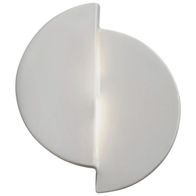 Justice Design Group Ambiance Offset Circle LED Wall Sconce - Color: Matte 