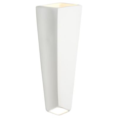 Justice Design Group Ambiance Prism LED Wall Sconce - Color: White - CER-58