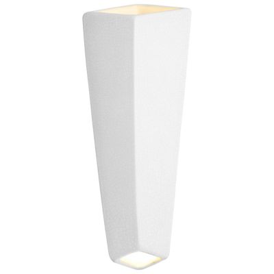 Justice Design Group Ambiance Prism LED Wall Sconce - Color: White - CER-58