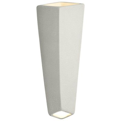 Justice Design Group Ambiance Prism LED Wall Sconce - Color: White - CER-58