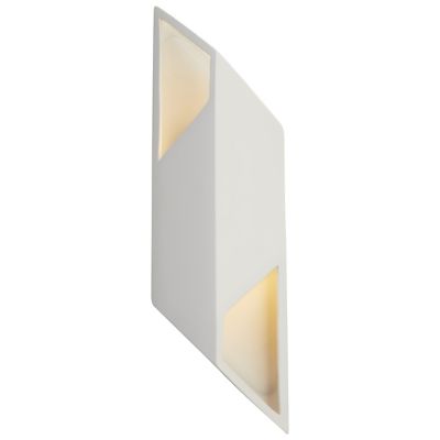 Justice Design Group Ambiance Rhomboid LED Wall Sconce - Color: Beige - Siz