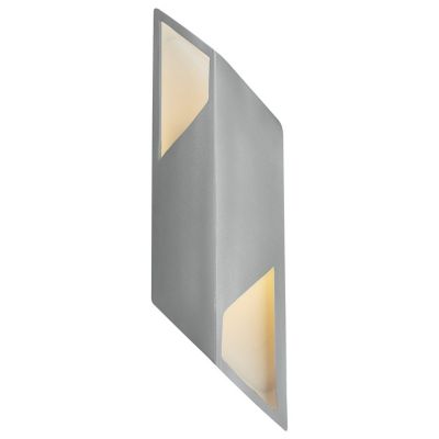 Justice Design Group Ambiance Rhomboid LED Wall Sconce - Color: White - Siz