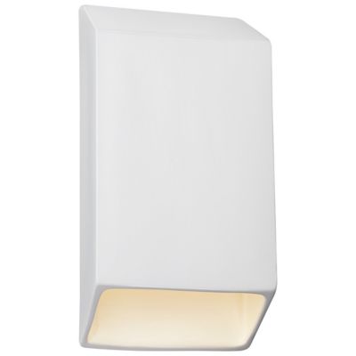 Justice Design Group Ambiance Tapered Rectangle Closed Top LED Wall Sconce 