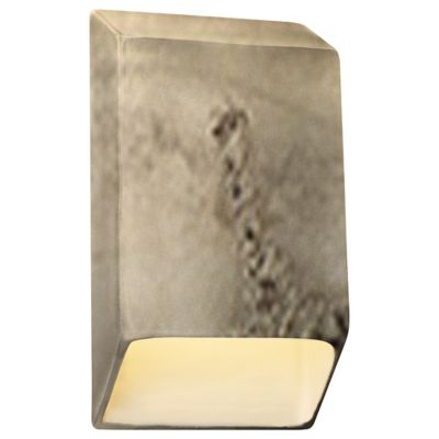 Justice Design Group Ambiance Tapered Rectangle Closed Top LED Wall Sconce 