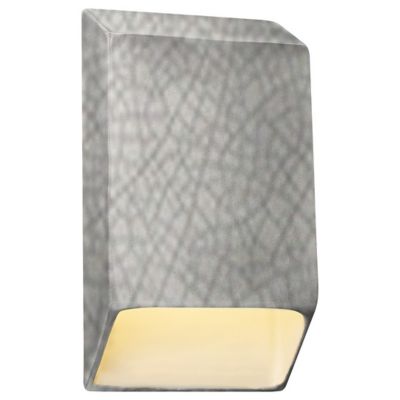 Justice Design Group Ambiance Tapered Rectangle Closed Top LED Wall Sconce 