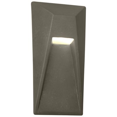 Justice Design Group Ambiance Vertice Outdoor LED Wall Sconce - Color: Silv