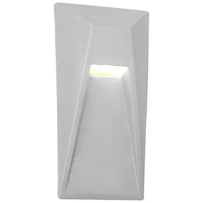 Justice Design Group Ambiance Vertice Outdoor LED Wall Sconce - Color: Whit