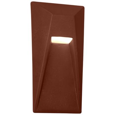 Justice Design Group Ambiance Vertice Outdoor LED Wall Sconce - Color: Copp